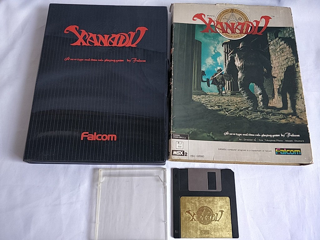 XANADU -Dragon Slayer II- MSX2 3.5 2DD, Game disk, boxed set/ tested-e0529-