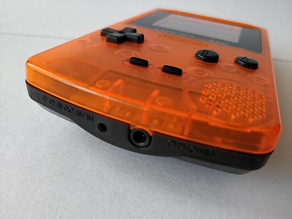 Nintendo Gameboy Color DAIEI HAWKS Limited edition Clear Orange console-e0612-