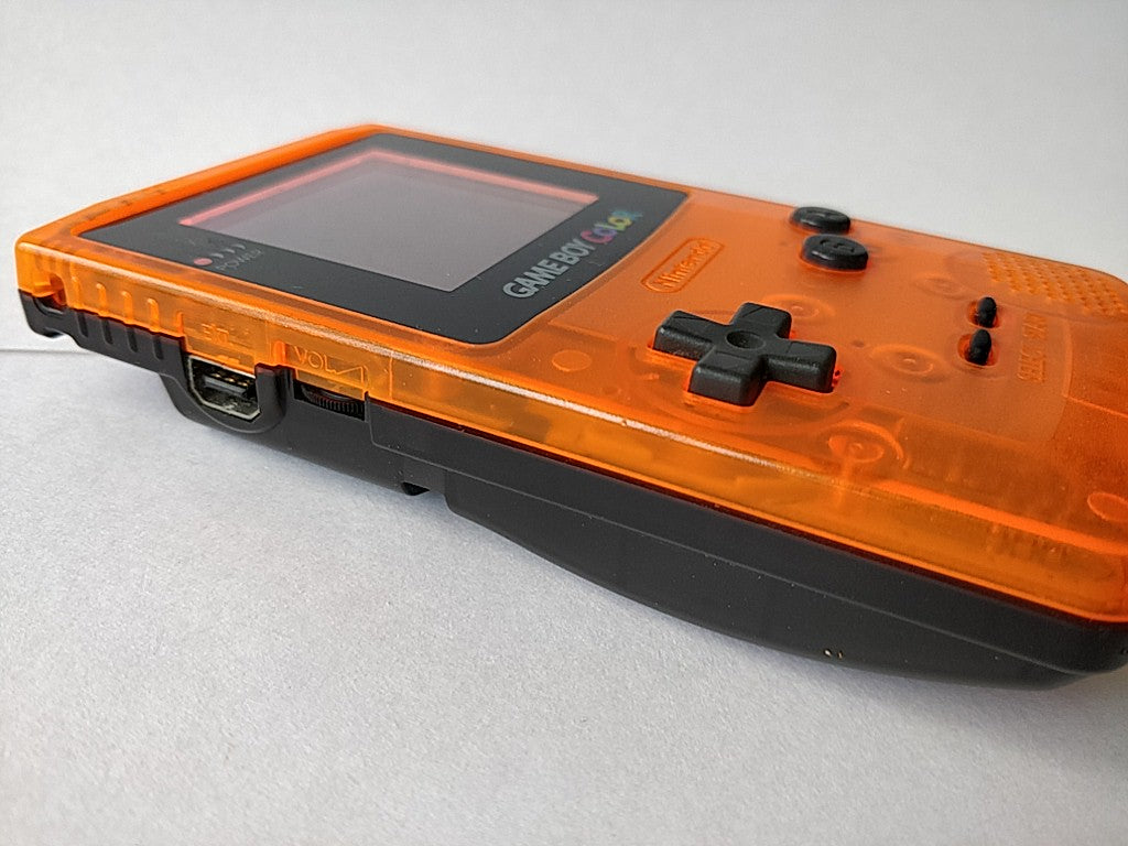 Nintendo Gameboy Color DAIEI HAWKS Limited edition Clear Orange console-e0612-