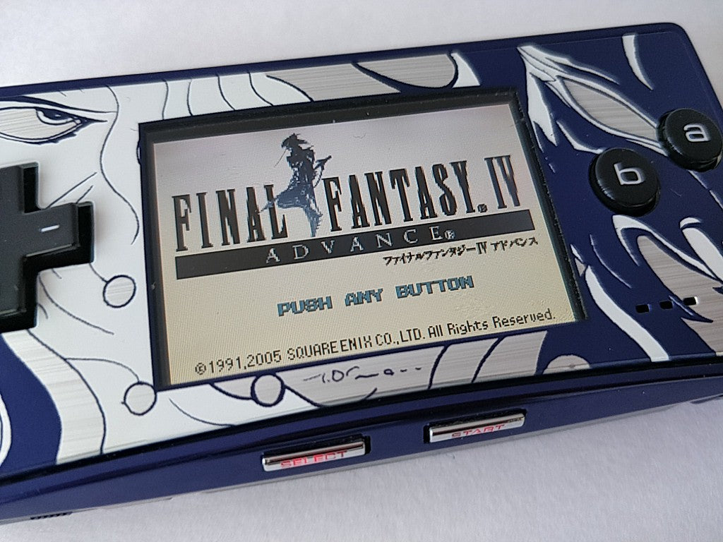 Nintendo Gameboy Micro Final Fantasy 4 limited edition console set tested-d0612-
