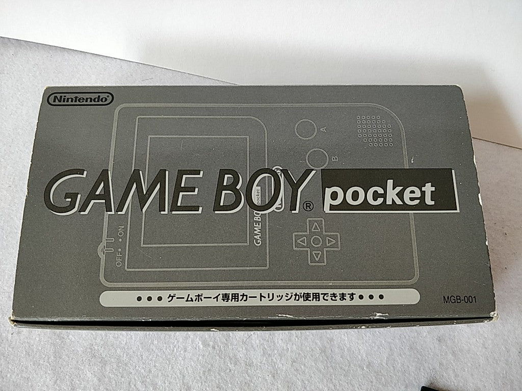 Excellent Nintendo Gameboy Pocket Black color console MGB-001 Boxed set-e0616-