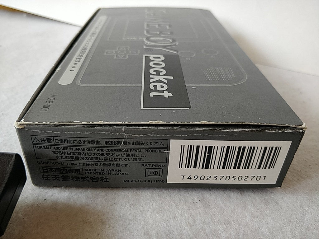 Excellent Nintendo Gameboy Pocket Black color console MGB-001 Boxed set-e0616-