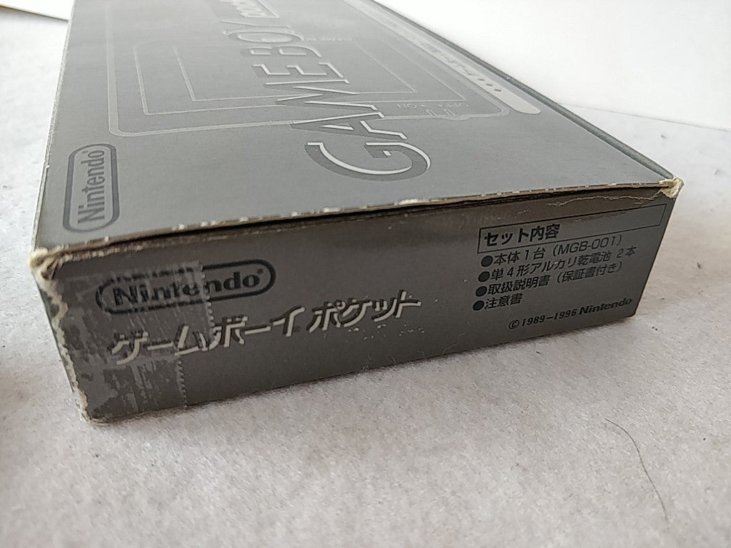 Excellent Nintendo Gameboy Pocket Black color console MGB-001 Boxed set-e0616-