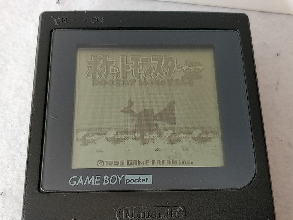 Excellent Nintendo Gameboy Pocket Black color console MGB-001 Boxed set-e0616-