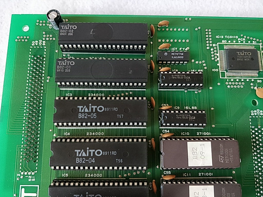 Final blow Taito F2 Arcade PCB System Cart, Manual, Instruction card set-e0630-