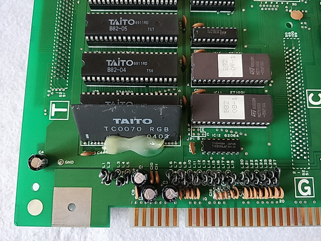 Final blow Taito F2 Arcade PCB System Cart, Manual, Instruction card set-e0630-