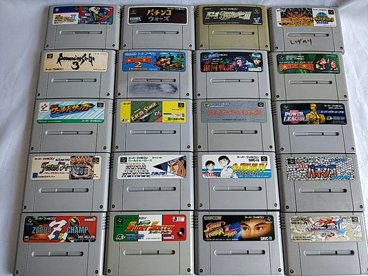 Wholesale lot of 20 Nintendo Super Famicom FC NES Game Cartridge set-e0701-1
