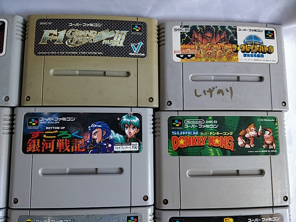 Wholesale lot of 20 Nintendo Super Famicom FC NES Game Cartridge set-e0701-1
