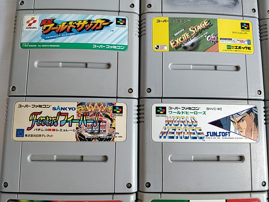 Wholesale lot of 20 Nintendo Super Famicom FC NES Game Cartridge set-e0701-1