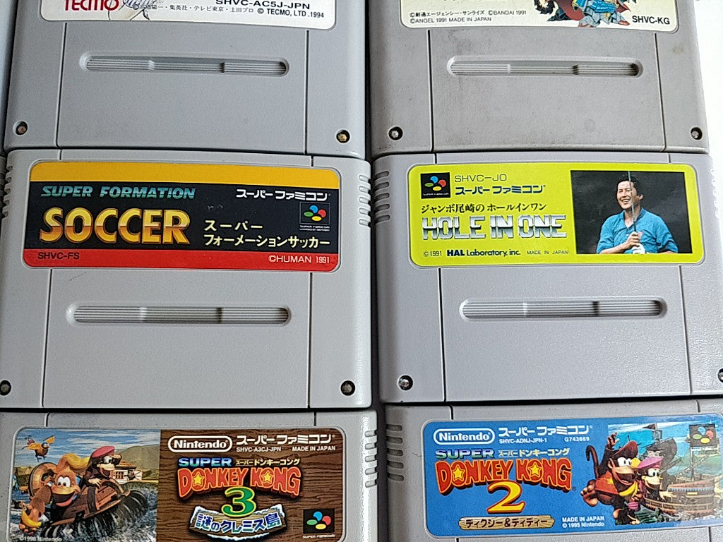 Wholesale lot of 20 Nintendo Super Famicom FC NES Game Cartridge set-e0701-2