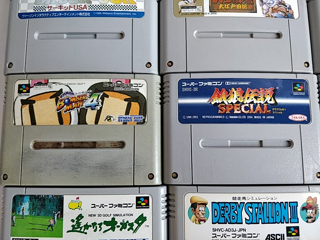 Wholesale lot of 20 Nintendo Super Famicom FC NES Game Cartridge set-e0701-2