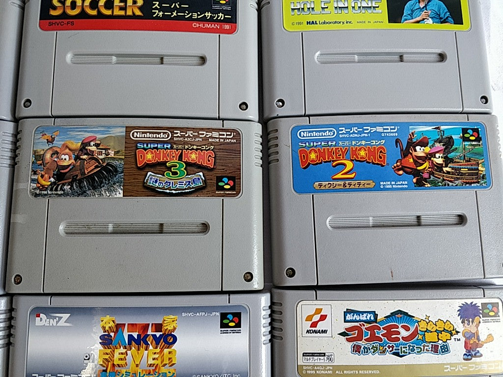 Wholesale lot of 20 Nintendo Super Famicom FC NES Game Cartridge set-e0701-2
