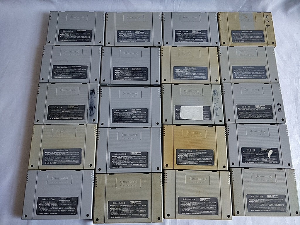 Wholesale lot of 20 Nintendo Super Famicom FC NES Game Cartridge set-e0701-2