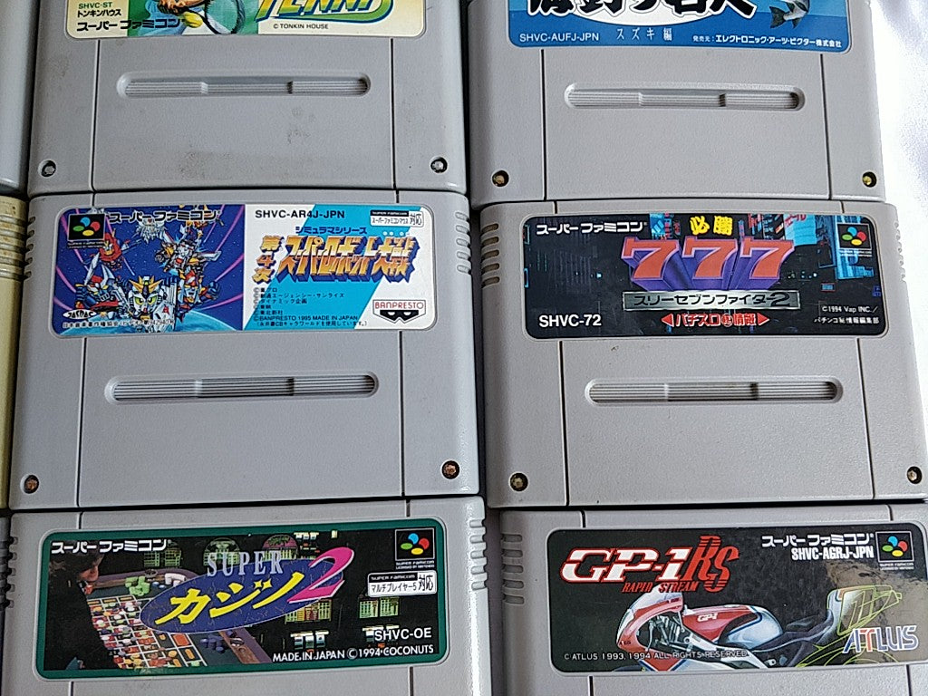 Wholesale lot of 20 Nintendo Super Famicom FC NES Game Cartridge set-e0701-3
