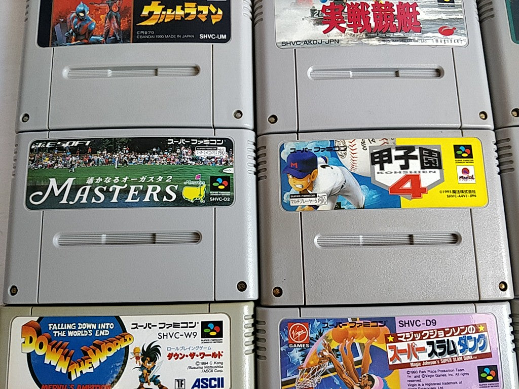 Wholesale lot of 20 Nintendo Super Famicom FC NES Game Cartridge set-e0701-3