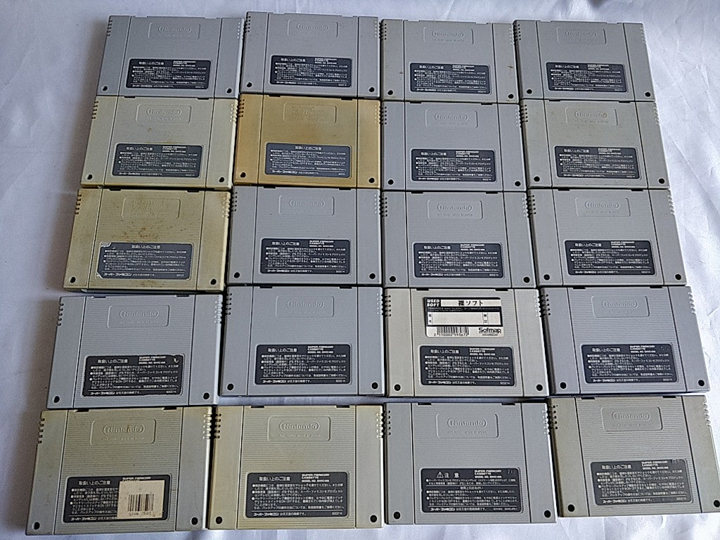Wholesale lot of 20 Nintendo Super Famicom FC NES Game Cartridge set-e0701-3
