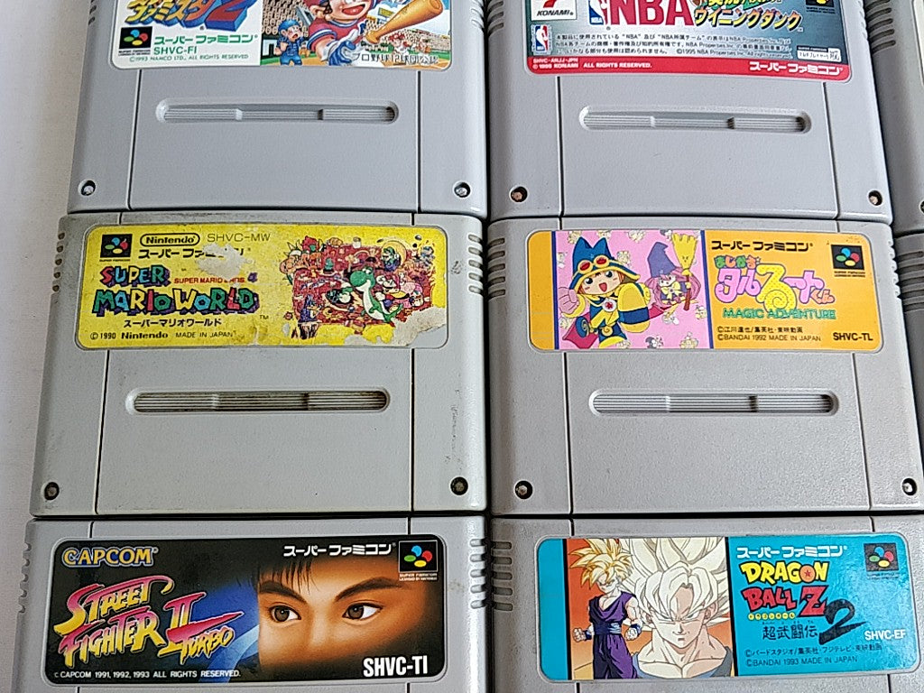 Wholesale lot of 20 Nintendo Super Famicom FC NES Game Cartridge set-e0701-4
