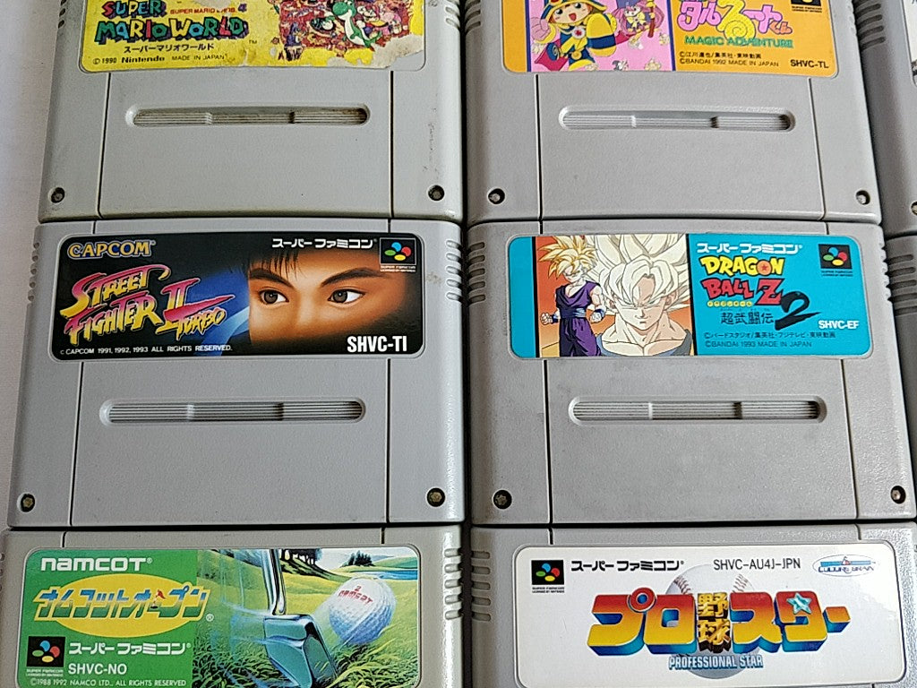 Wholesale lot of 20 Nintendo Super Famicom FC NES Game Cartridge set-e0701-4