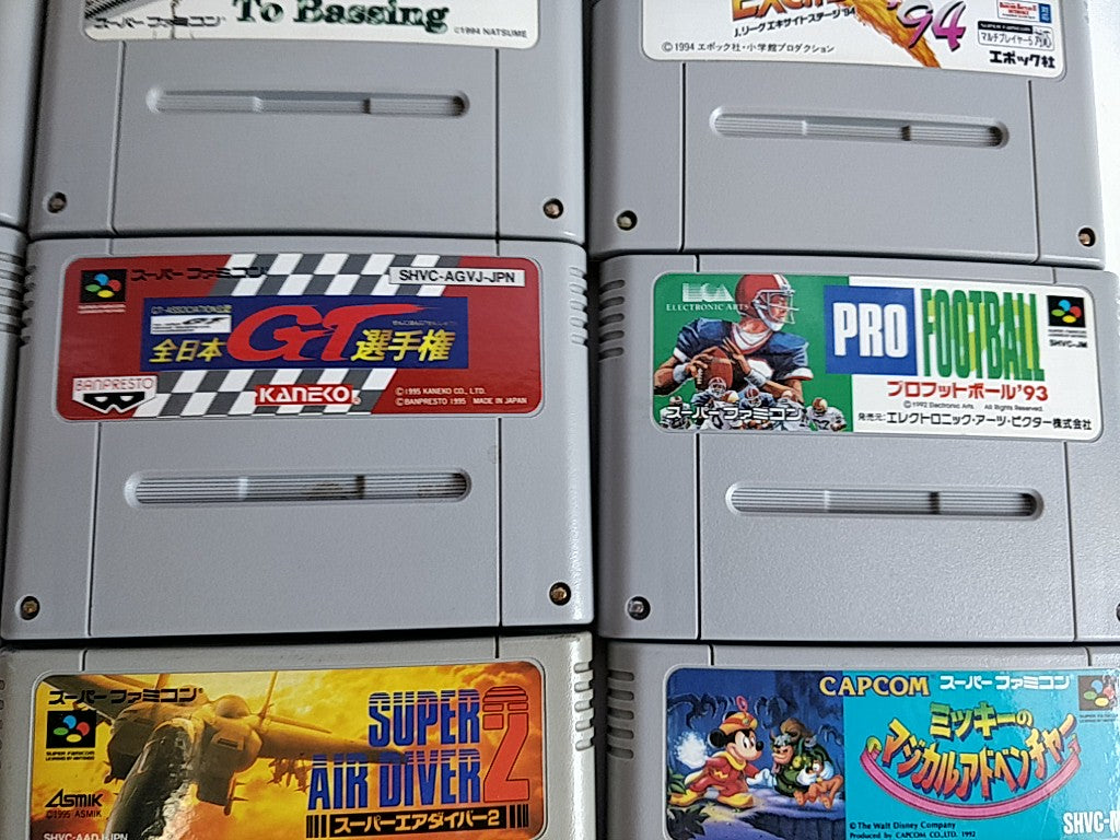 Wholesale lot of 20 Nintendo Super Famicom FC NES Game Cartridge set-e0701-4