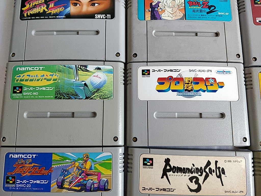 Wholesale lot of 20 Nintendo Super Famicom FC NES Game Cartridge set-e0701-4