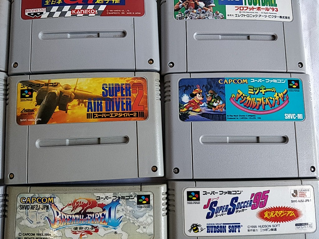 Wholesale lot of 20 Nintendo Super Famicom FC NES Game Cartridge set-e0701-4