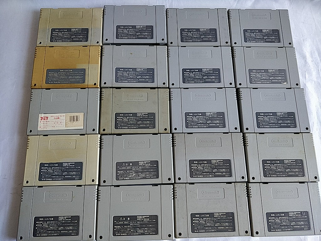 Wholesale lot of 20 Nintendo Super Famicom FC NES Game Cartridge set-e0701-4