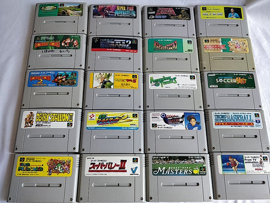 Wholesale lot of 20 Nintendo Super Famicom FC NES Game Cartridge set-e0701-5