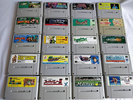 Wholesale lot of 20 Nintendo Super Famicom FC NES Game Cartridge set-e0701-5