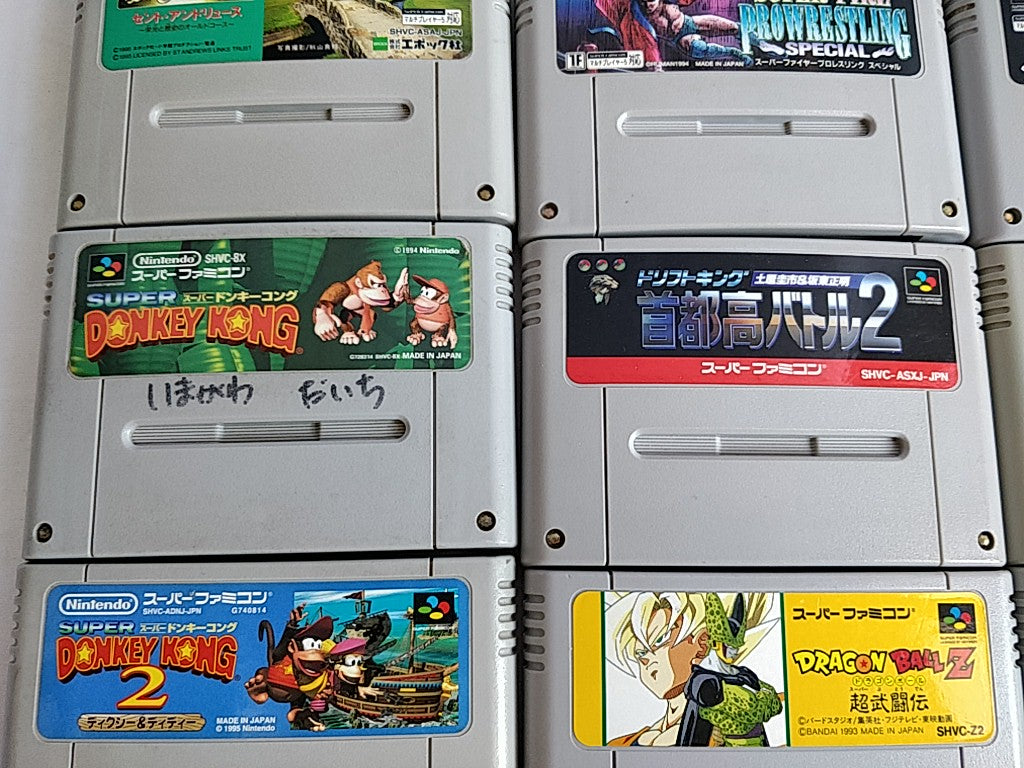 Wholesale lot of 20 Nintendo Super Famicom FC NES Game Cartridge set-e0701-5