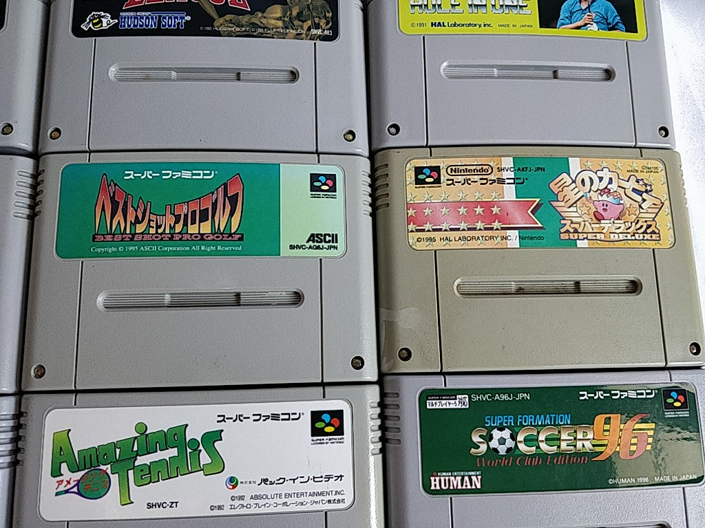 Wholesale lot of 20 Nintendo Super Famicom FC NES Game Cartridge set-e0701-5