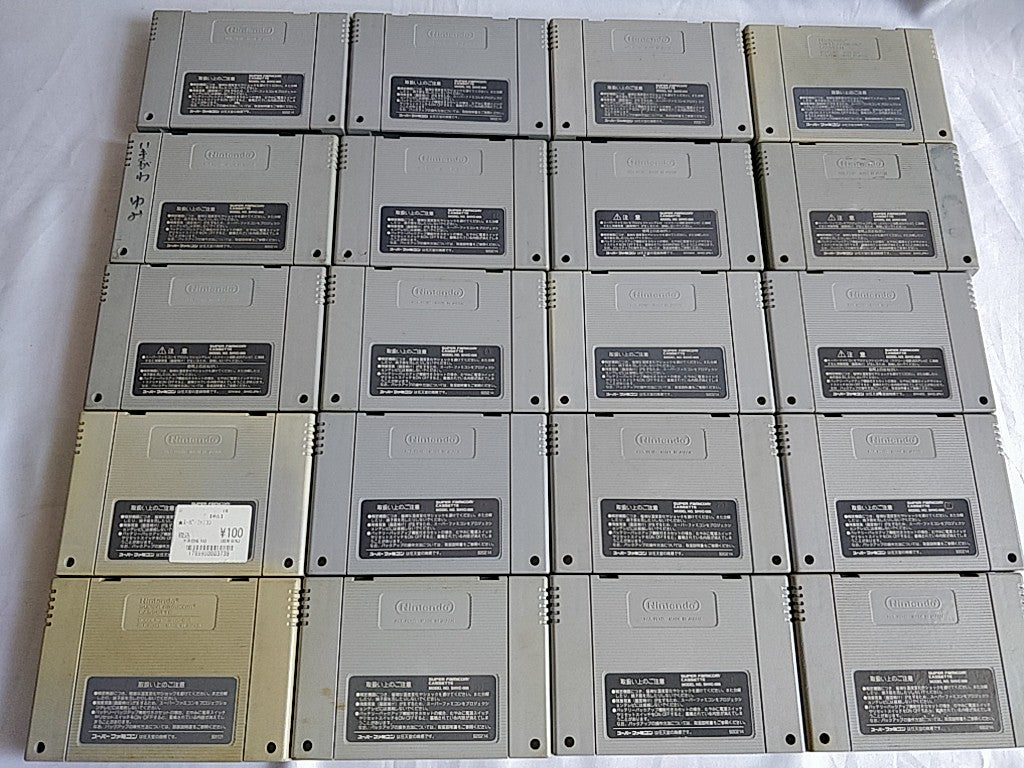 Wholesale lot of 20 Nintendo Super Famicom FC NES Game Cartridge set-e0701-5