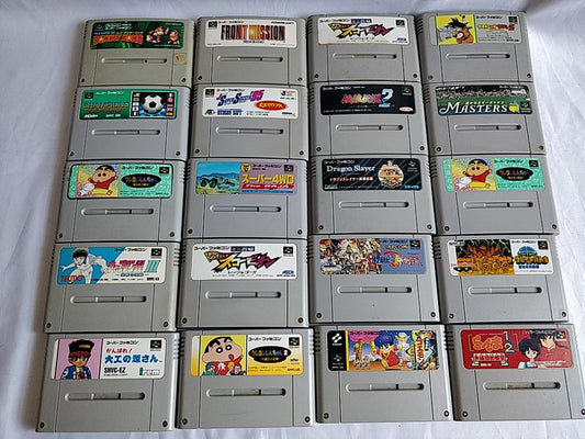 Wholesale lot of 20 Nintendo Super Famicom FC NES Game Cartridge set-e0701-6
