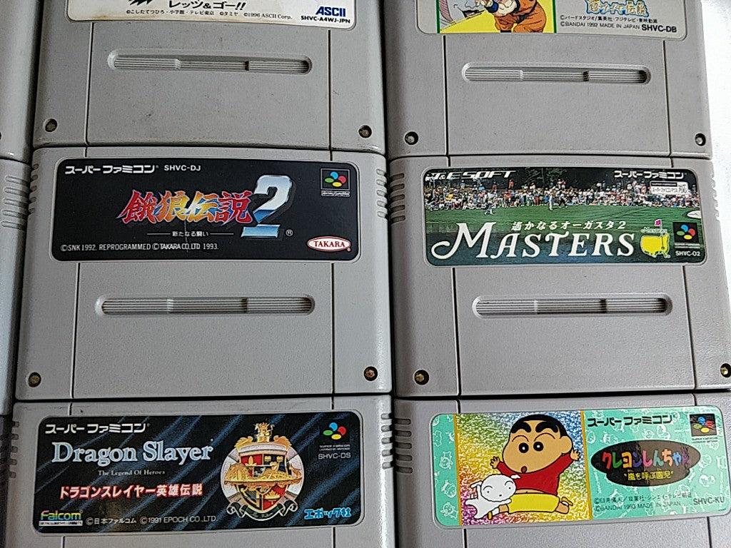 Wholesale lot of 20 Nintendo Super Famicom FC NES Game Cartridge set-e0701-6