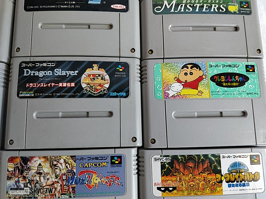 Wholesale lot of 20 Nintendo Super Famicom FC NES Game Cartridge set-e0701-6