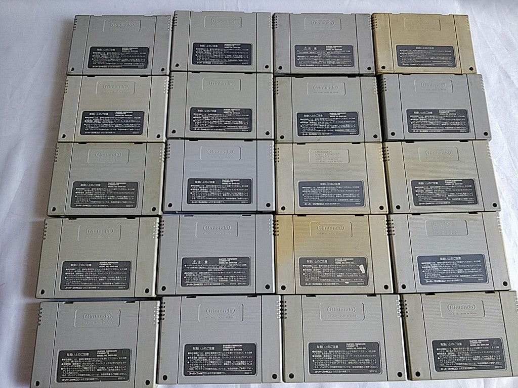 Wholesale lot of 20 Nintendo Super Famicom FC NES Game Cartridge set-e0701-6
