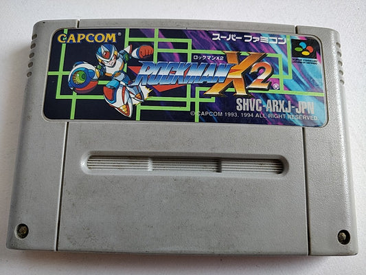 ROCKMAN X2( MEGAMAN ) Nintendo Super Famicom SFC Cartridge only-e0701-1