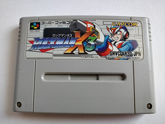 ROCKMAN X3( MEGAMAN ) Nintendo Super Famicom SFC Cartridge only-e0701-1
