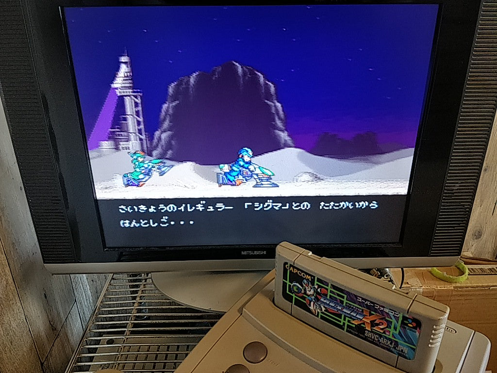 ROCKMAN X2( MEGAMAN ) Nintendo Super Famicom SFC Cartridge only-e0701-1 - Hakushin Retro Game shop