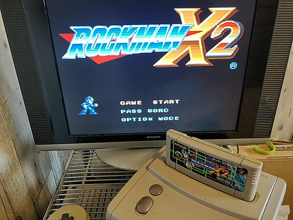 ROCKMAN X2( MEGAMAN ) Nintendo Super Famicom SFC Cartridge only-e0701-1 - Hakushin Retro Game shop