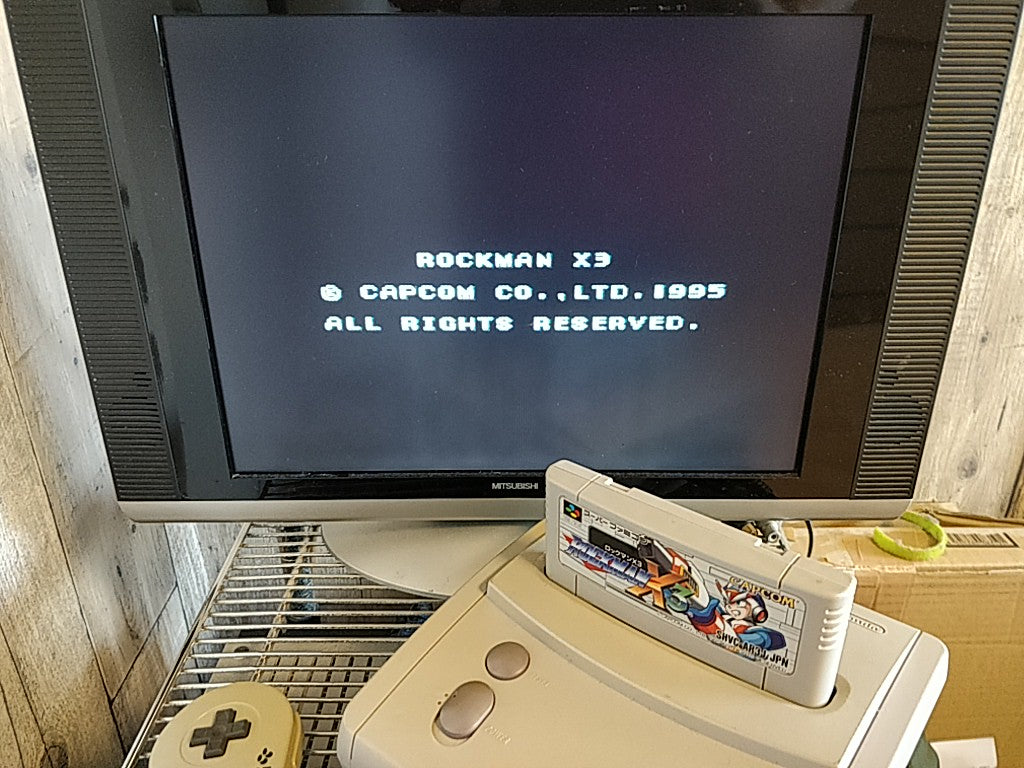 ROCKMAN X3( MEGAMAN ) Nintendo Super Famicom SFC Cartridge only-e0701-1