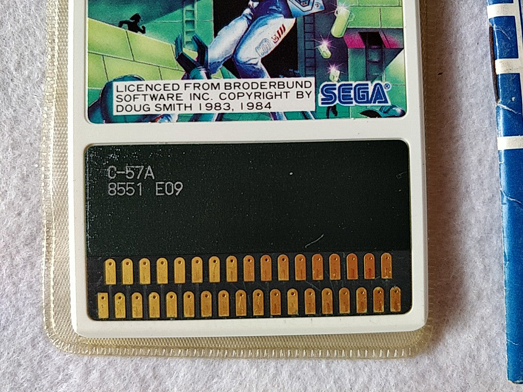 Championship Lode Runner; Sega  Mark 3,SG/SC series Game Card set-e0714-2