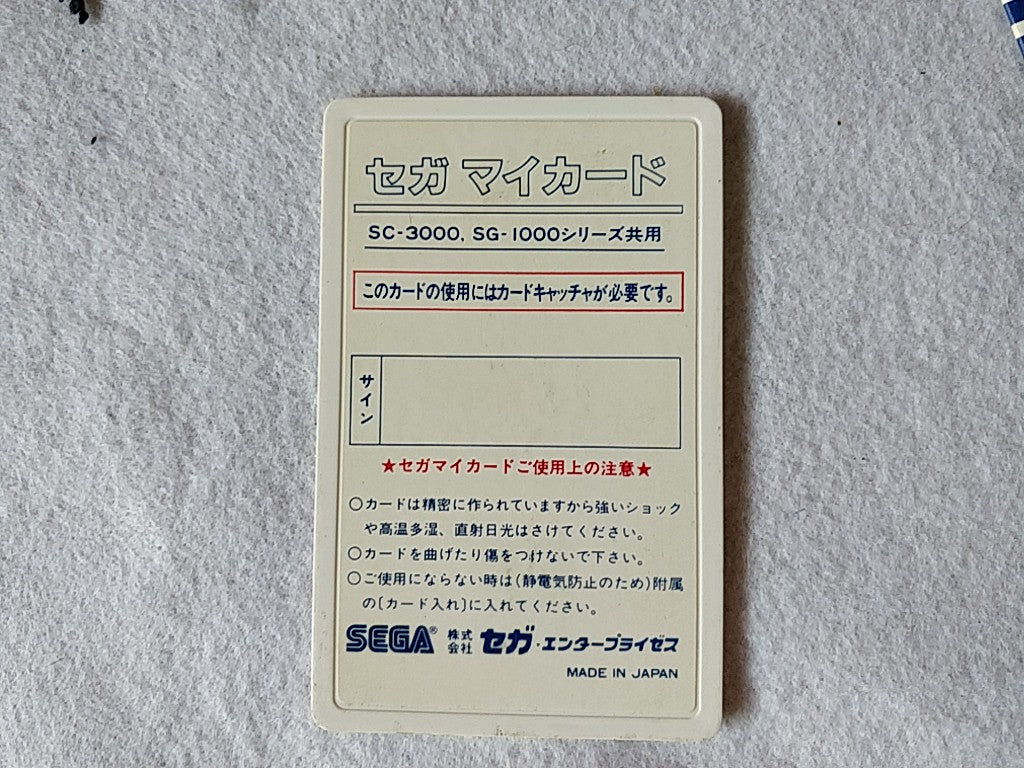 Chack'n Pop; Sega  Mark 3,SG/SC series Game Card and Manual set, tested-e0714-4