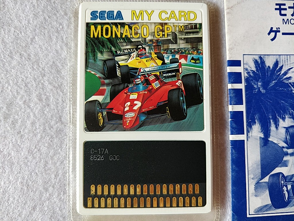 MONACO GP; Sega  Mark 3,SG/SC series Game Card and Manual set, tested-e0714-7