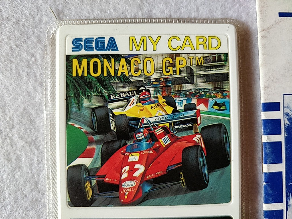 MONACO GP; Sega  Mark 3,SG/SC series Game Card and Manual set, tested-e0714-7