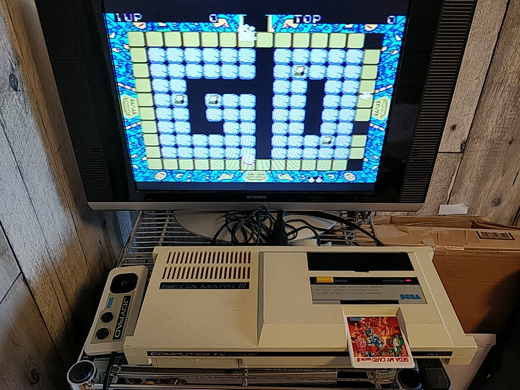 PIT POT; Sega  Mark 3,SG/SC series Game Card and Manual set, tested-e0714-8