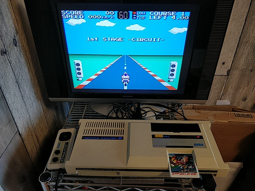 HANG ON; Sega  Mark 3,SG/SC series Game Card and Manual set, tested-e0714-9
