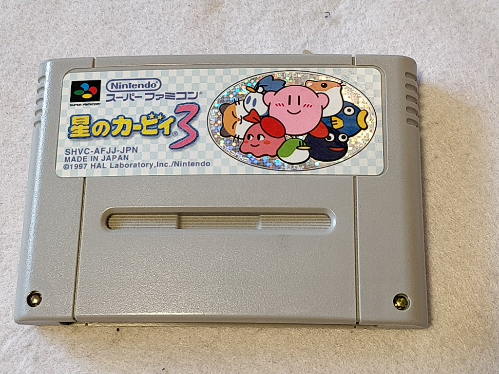 Hoshi no kirby 3 Nintendo Super Famicom SFC Cartridge,Manual,Box set- e0714-