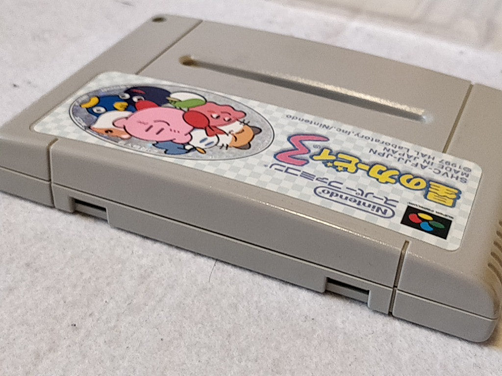 Hoshi no kirby 3 Nintendo Super Famicom SFC Cartridge,Manual,Box set- e0714-