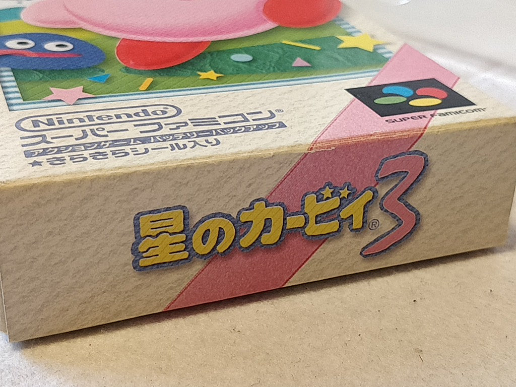 Hoshi no kirby 3 Nintendo Super Famicom SFC Cartridge,Manual,Box set- e0714-