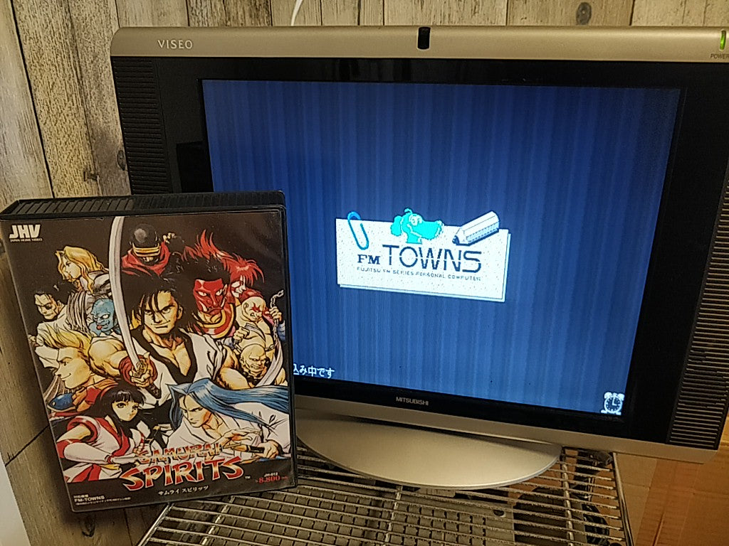 SAMURAI SPIRITS  SAMURAI SHODOWN FM TOWNS Battle Game Boxed set Not tested-e0721
